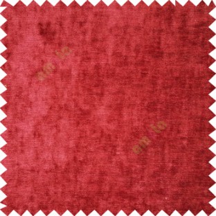Maroon color complete solids texture surface soft velvet finished polyester base thick background sofa fabric
